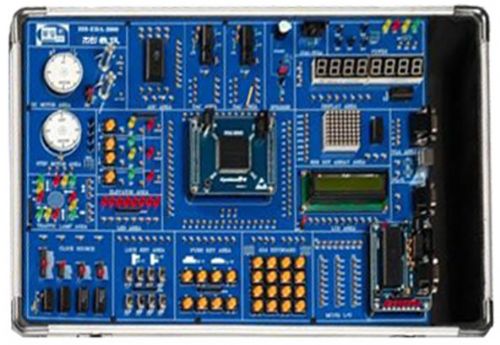  EDA教學實驗系統(tǒng)是適合工科專業(yè)進行EDA課程教學實驗以及課程設計的必備工具,，系統(tǒng)由四部分組成，包括：可編程邏輯器件部分,、單片機最小系統(tǒng)部分,、外圍接口部分，實驗內(nèi)容豐富生動形象
