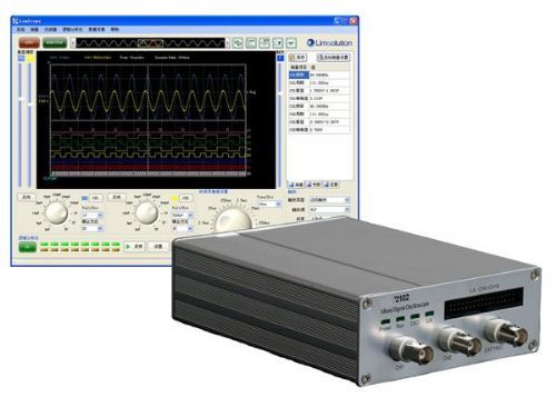 MSV-2102的數(shù)字示波器提供200MSa/s實時采樣,，60M帶寬,，每通道512k深度，以及邊沿,、斜率,、脈寬、交替,、外觸發(fā)等多種觸發(fā)方式,。邏輯分析儀100MSa/s實時采樣，100M帶寬,，存儲256k,，電平0-5V可調(diào)，并提供了總線分析,、分組測量,、邏輯量測量、時間測量等,。